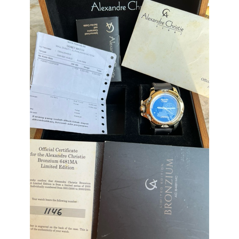jam alexandre christie AC6481 limited edition brozium