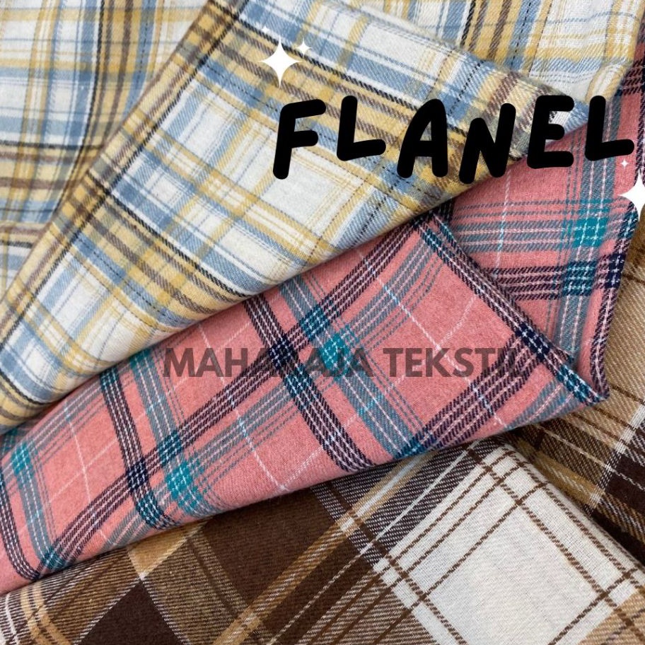 Kain Flanel Kotak Katun Flanel Flanel Kemeja Kotak Flanel Motif Kotak