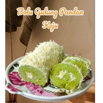 

Bolu Gulung Pandan Keju lembut dan nikmat