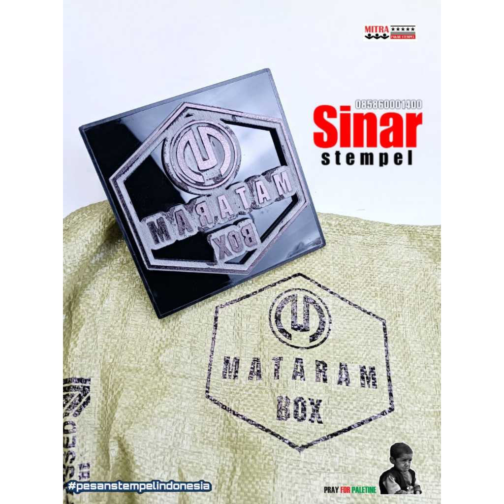 

Jual Stempel Logo Karung uk 15 x15 /Custom