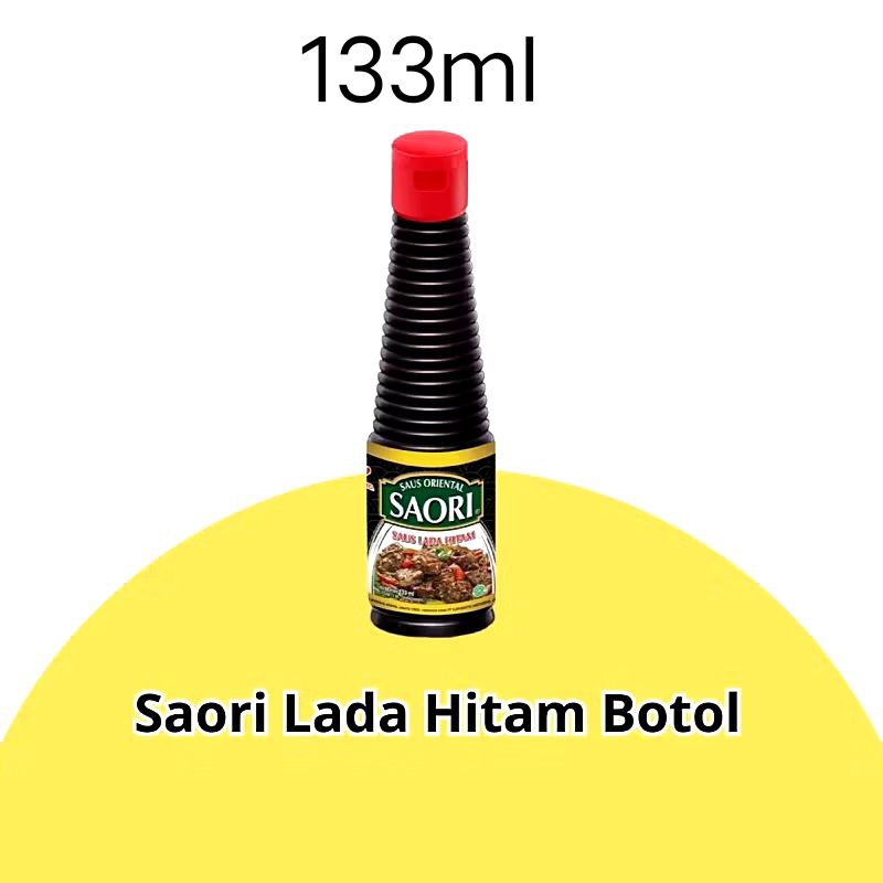 

Saori Botol Saos Tiram Teriyaki Lada Hitam 133Ml