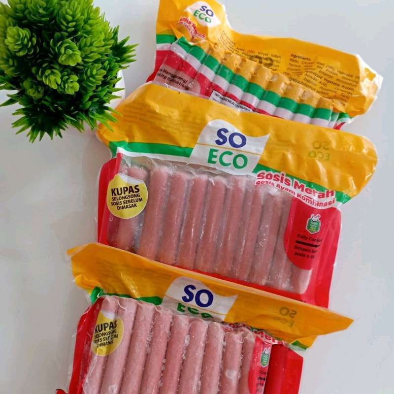 

FROZEN SOSIS AYAM SO ECO MERAH 750GR