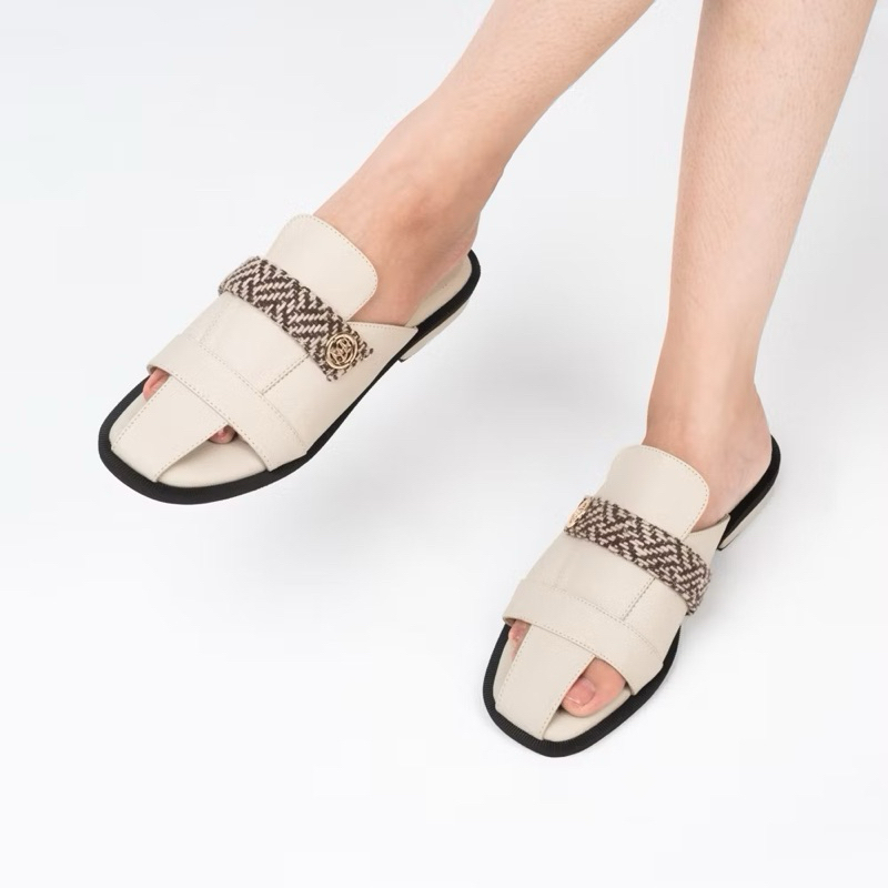 cekhas LARAS CREAM MULES WANITA