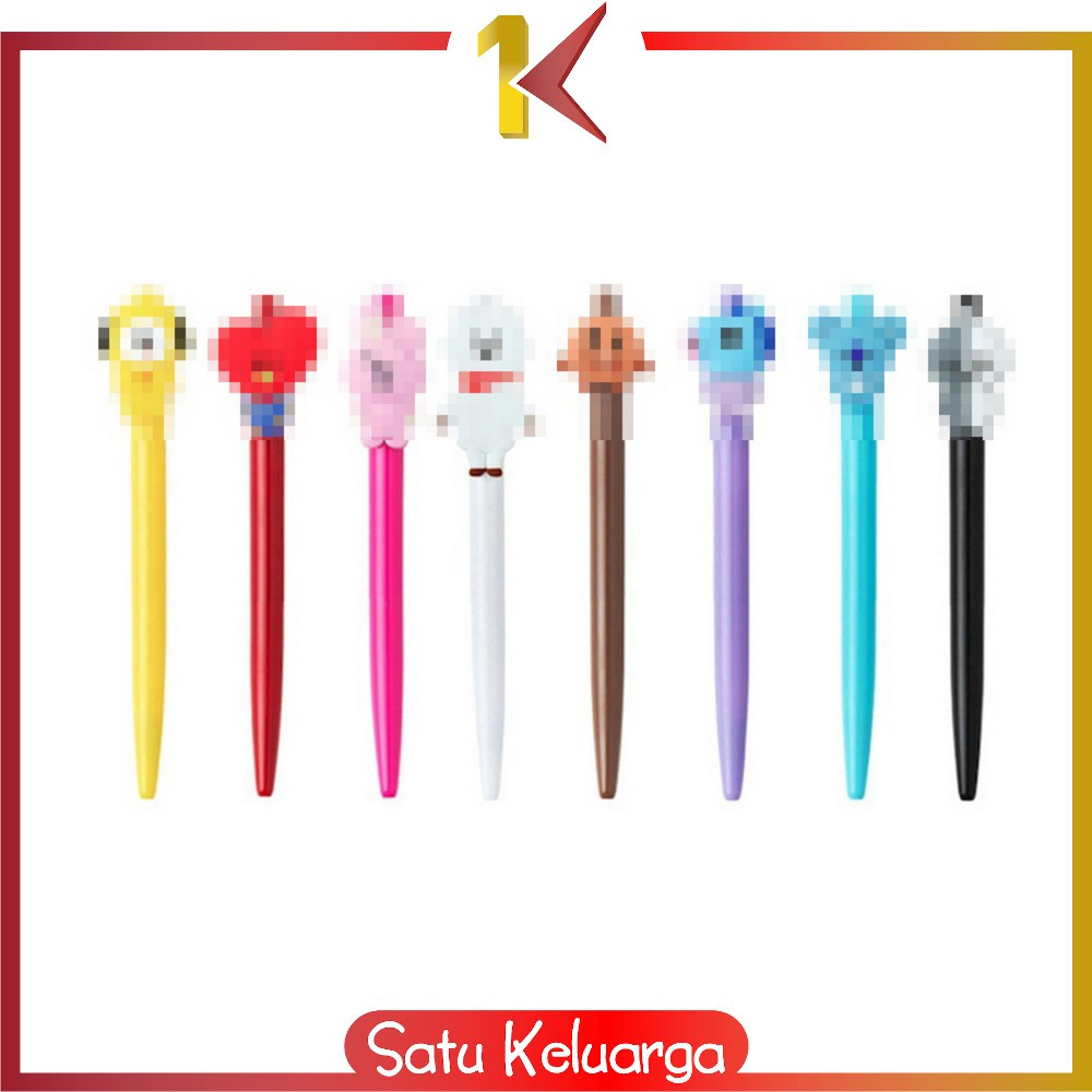 

SK-A11 Pena Gel Pen Bangtanboy Pulpen Mekanik Karakter Alat Tulis Stationary