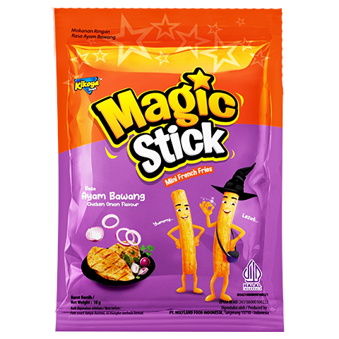 

Kikoya Magic Stick Snack Mini French Fries 10pcs x 18gr Ayam Bawang