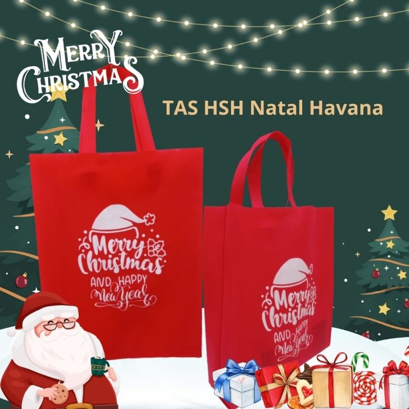 

Goodiebag Natal Tas Tenteng Havana HSH size 30x8x40 cm