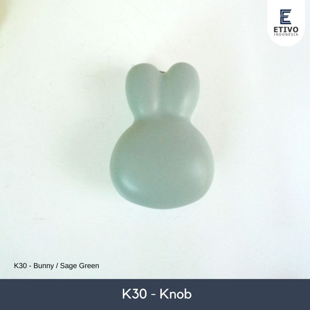 K30 Etivo Cabinet Door Knob Kids Character Handle Tarikan Pintu Kenop Laci Lemari Anak Bunny Mickey
