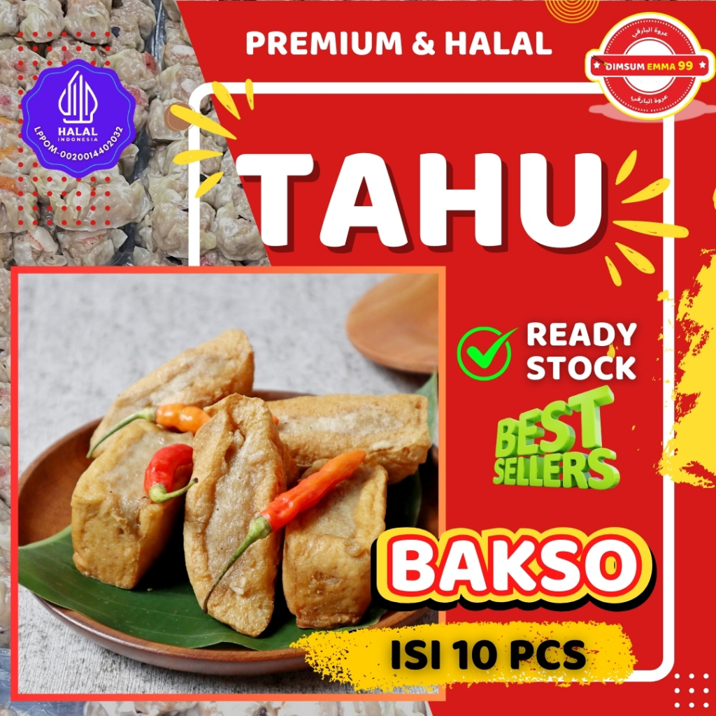 

Tahu Bakso Emma 99 Frozen Gurih & Premium isi 10 Pcs