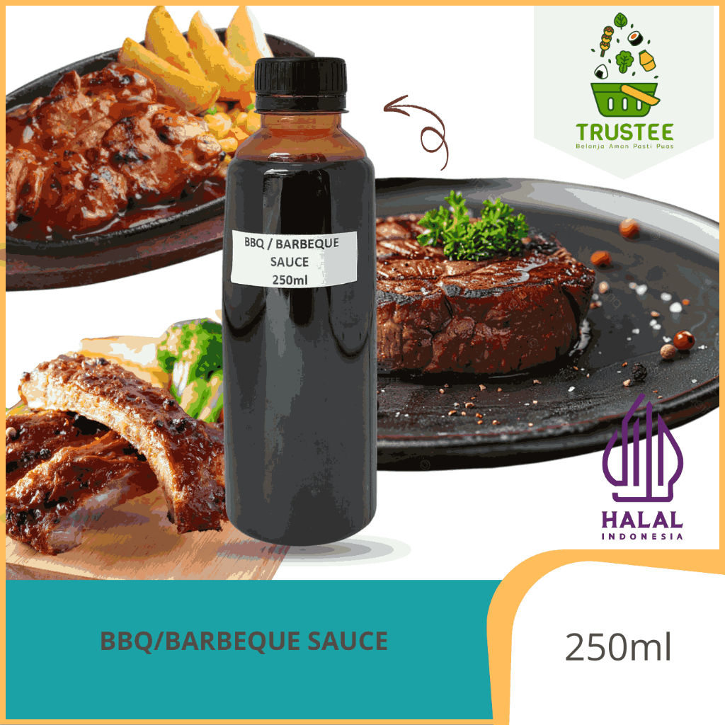 

BBQ HALAL Sauce / Saus Barbeque Halal 250ml BPL