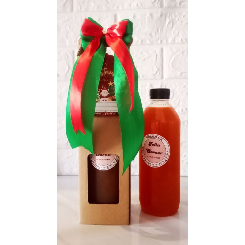 

Homemade sirup markisa / hampers natal
