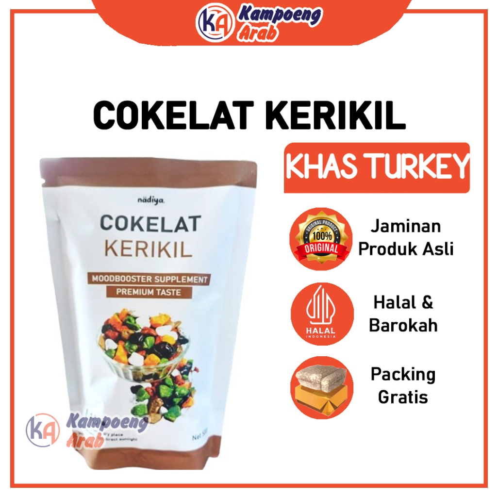 

Nadiya COKELAT KERIKIL 1KG Asli Turki Kualitas Premium Moodbooster Setiap Saat Untuk Semangat Kerja