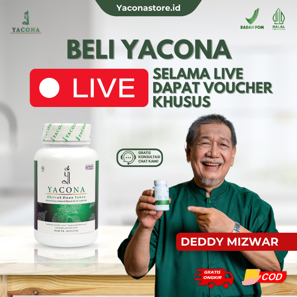 Obat Herbal Kapsul Penurun Gula Darah YACONA Atasi Diabetes Menahun