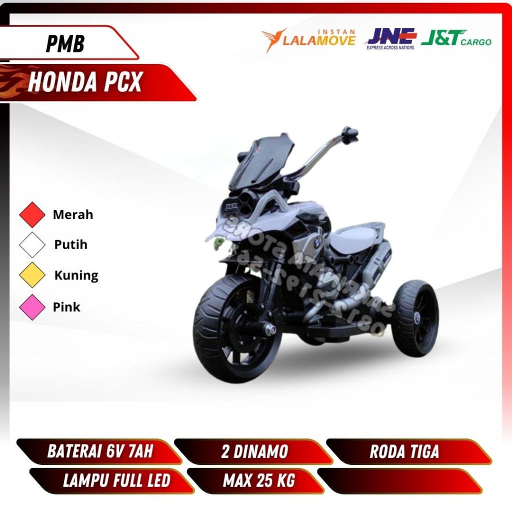 Motor Mainan Anak Aki BMW roda tiga