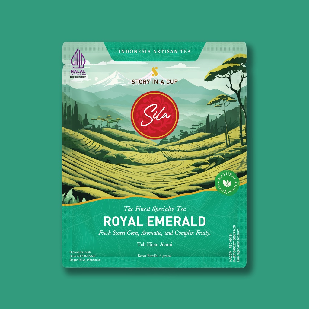 

Sila Specialty Tea - Royal Emerald - Sachet Loose 3gr - Teh Premium - Green Tea