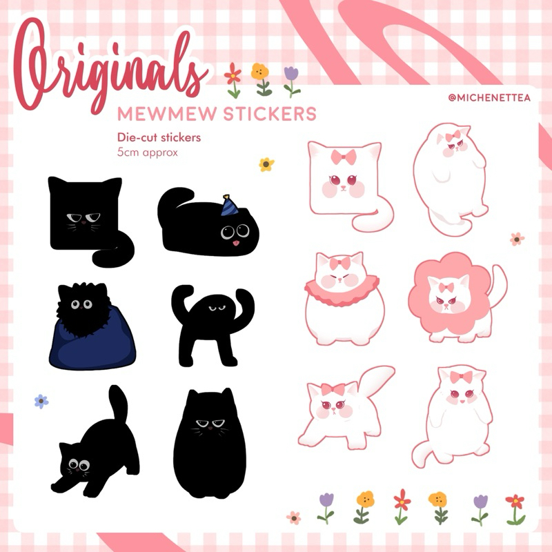 

Michenettea - Mewmew Cat Stickers