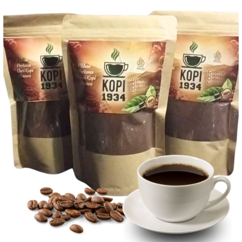 

Kopi robusta premium kopi 1934 Kemasan 200gr || kopi asli wongnu