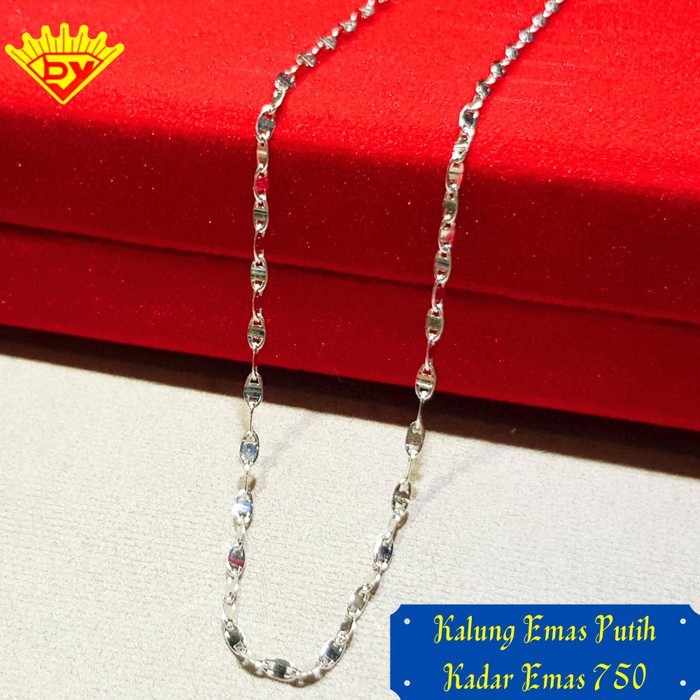 Kalung Emas Putih Kadar Emas 750