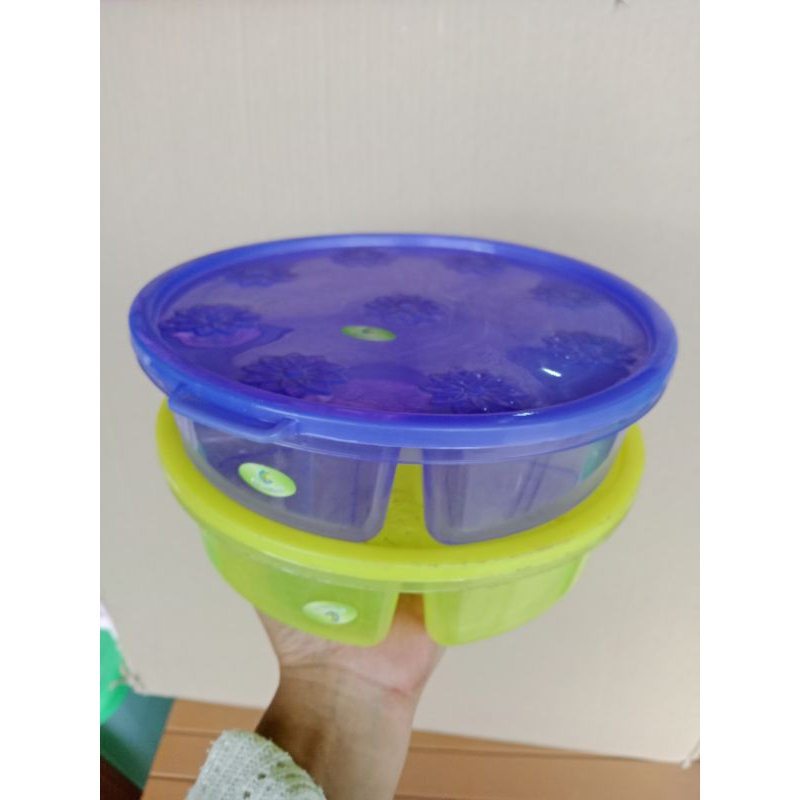 CORNELIUS LUNCH BOX CATERING/ LUNCH BOX BULAT/LUNCH BOX 4 SEKAT/KOTAK MAKAN/ WADAH MAKAN PLASTIK