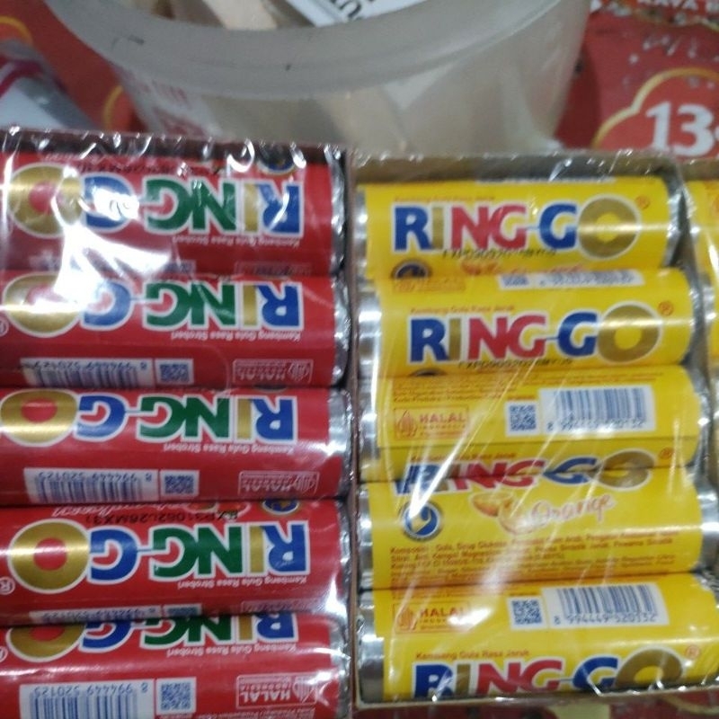 

permen bolong batangan Ring - go kembang gula isi 15