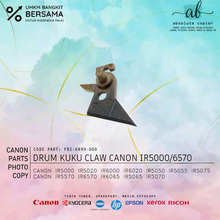 Drum Claw Kuku Sparepart Mesin Canon IR 5000 6000 5020 6020 5050 5075 5570 6570 FB2-6899-000 Origina