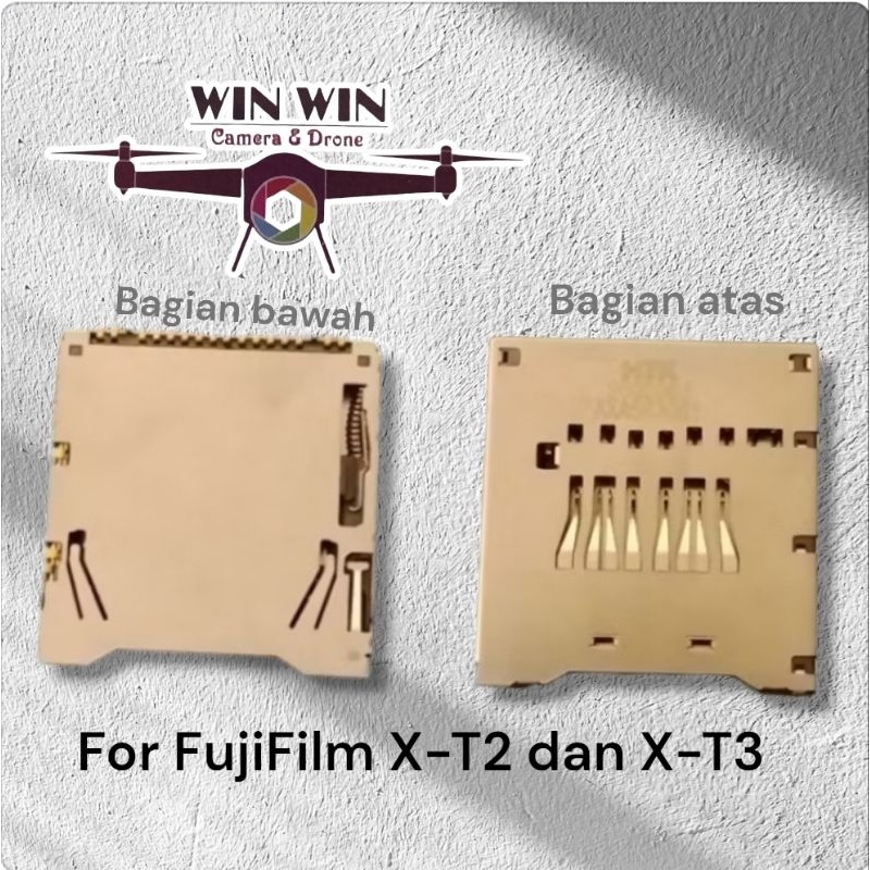 Slot memory card slot SD card for FujiFilm Fuji XT3 XT2 X-T3 X-T2
