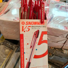 

pen snowman V5 Pen Cetekan Tinta merah biru