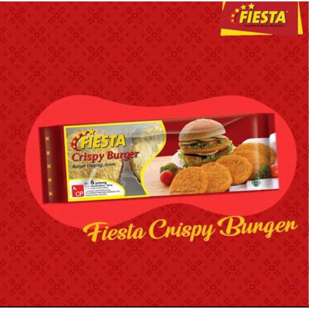 

Fiesta Crispy Burger / Burger Daging Ayam 6pcs 360gr