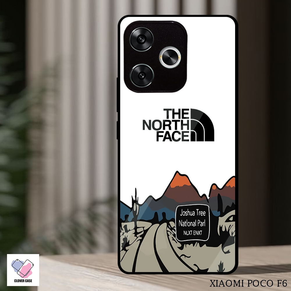 [TH10]  Case Glossy Case | POCO F6 | CASE KEKINIAN LUCU |  Casing Hp Kilau Motif THE NORTH FACE