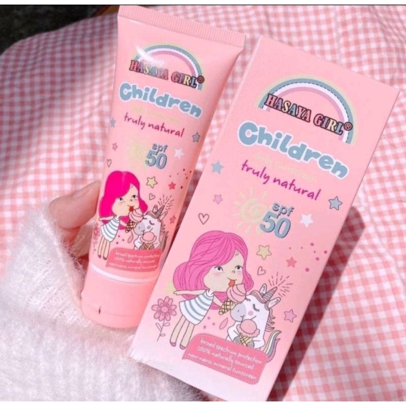 Sunscreen anak Hasaya Girl spf 50