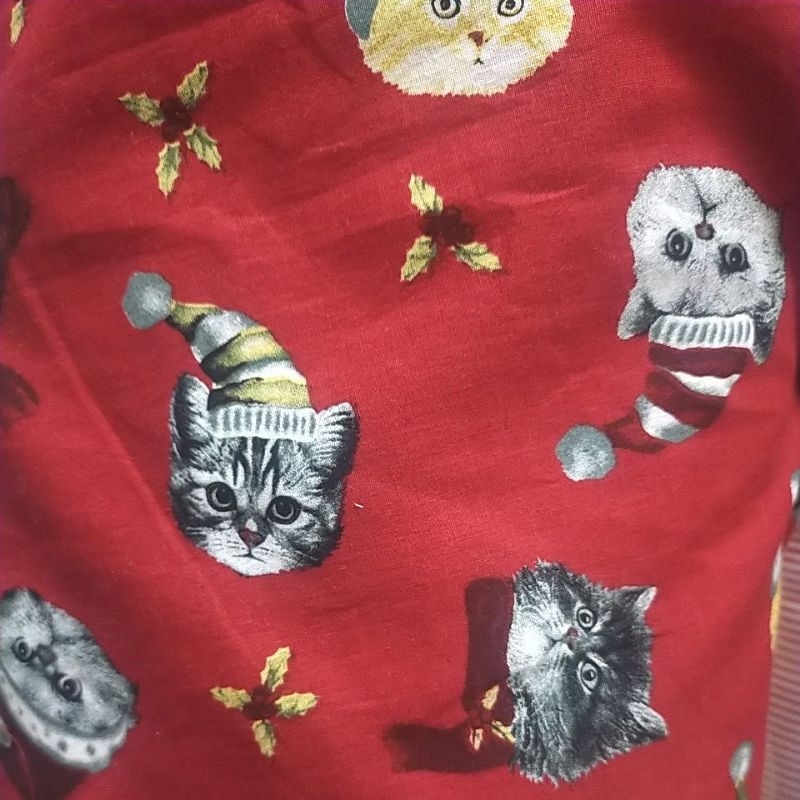 kain katun motif natal