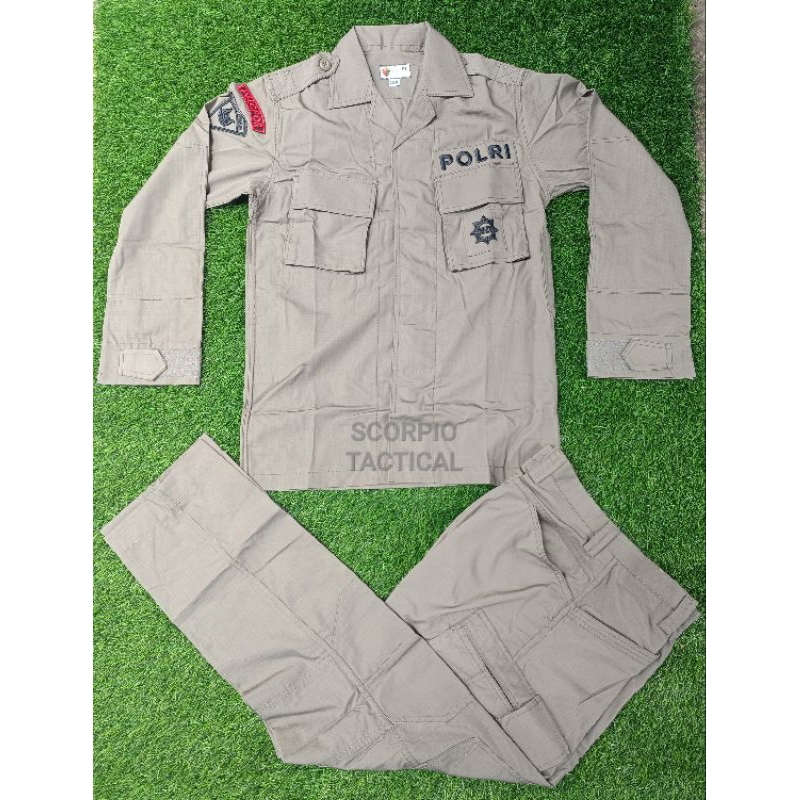 Seragam PDL Tactical Hijau Brimob Kotak Sritex 2022