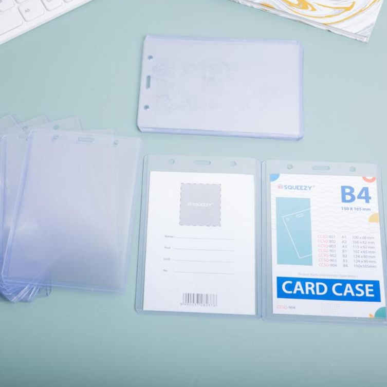 

Plastik ID Card B4 SQUEEZY Holder Keras / Name Tag B4 SQUEEZY/ Glue Card B4 SQUEEZY