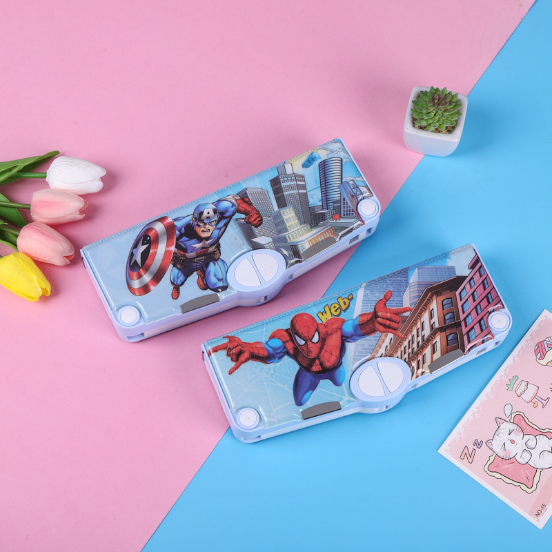 

DECORRY (KP011) Pencil Case Karakter Lucu Anak Set Lengkap Gunting Penghapus Isolasi Karakter Unicorn/ Elsa/ Spiderman/Snowwhite/Elsa