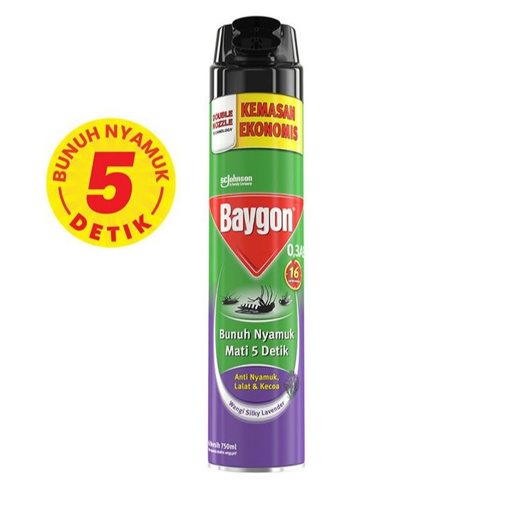 BAYGON AEROSOL LAVENDER 750 ML