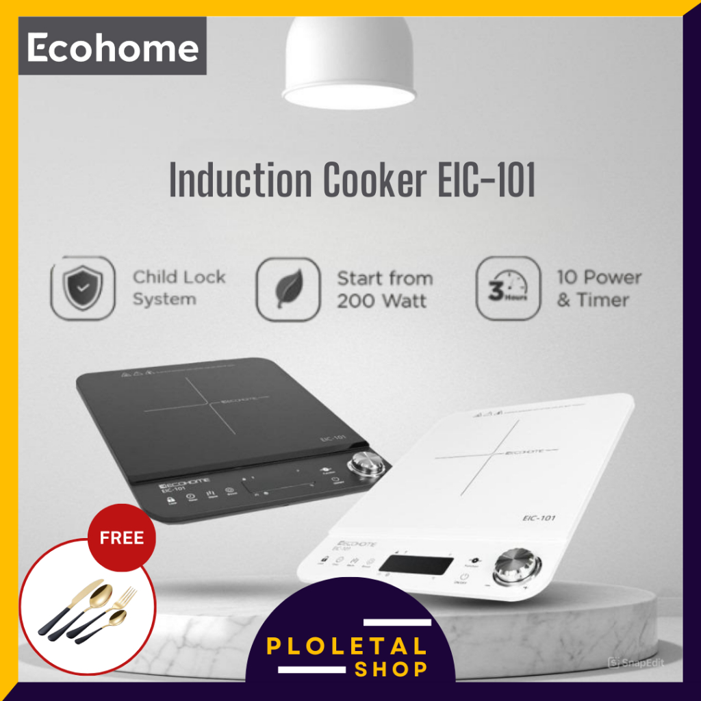 ECOHOME Induction Cooker EIC-101 Smart Kompor Induksi Listrik Low Watt Kompor Listrik