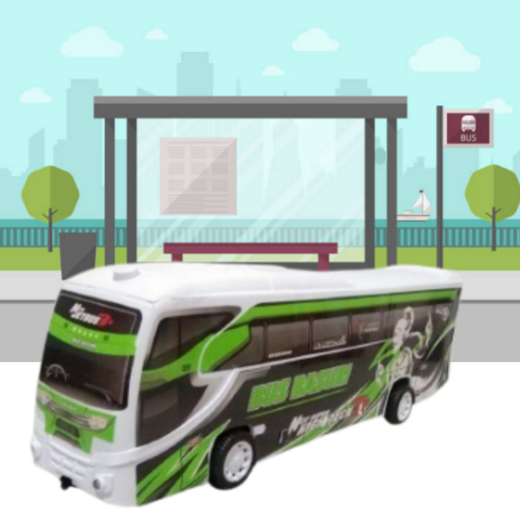 Mainan Bus Telolet Viral Bus Basuri Lampu Dan Musik Mainan Anak Bus Basuri Bunyi