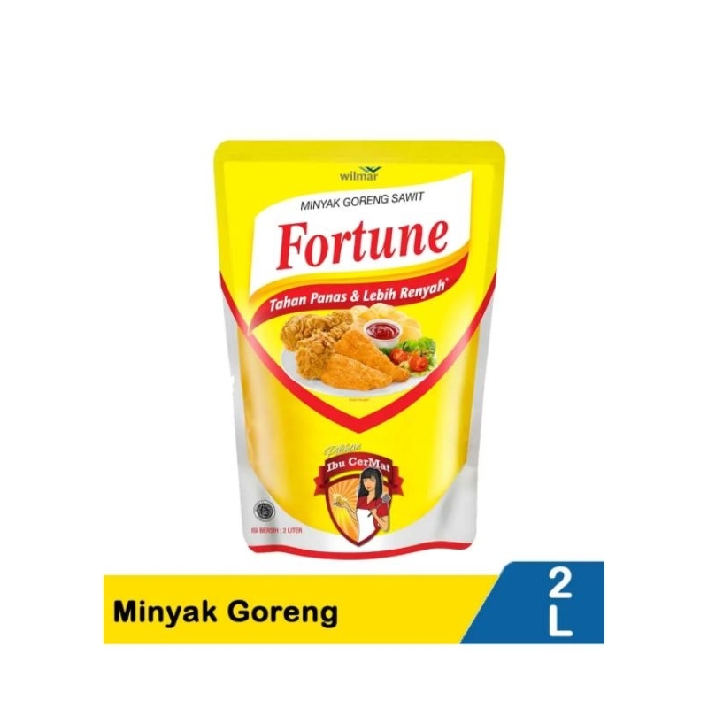 

Fortune minyak goreng refil kemasan pouch 2 Liter