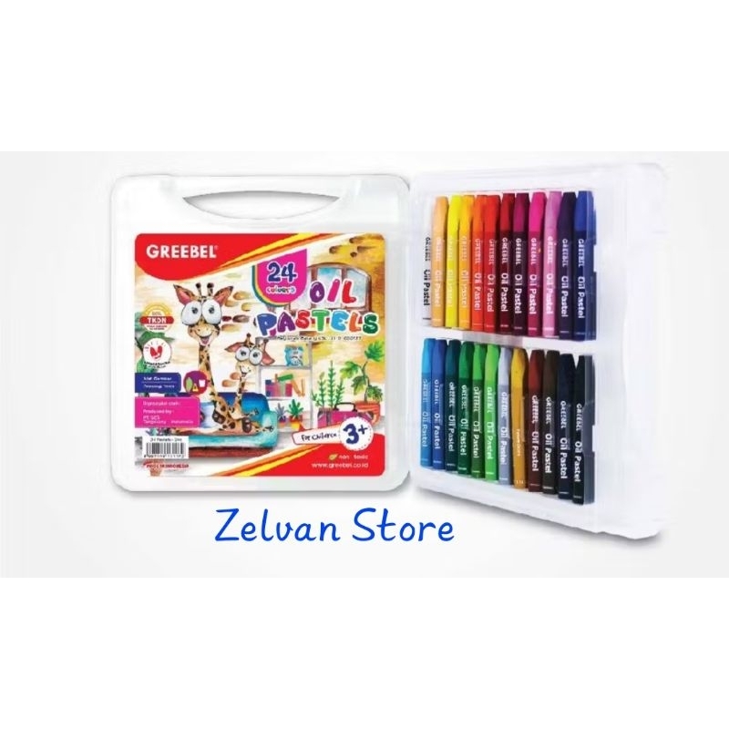 

Crayon / Oil Pastel GREEBEL isi 24 warna