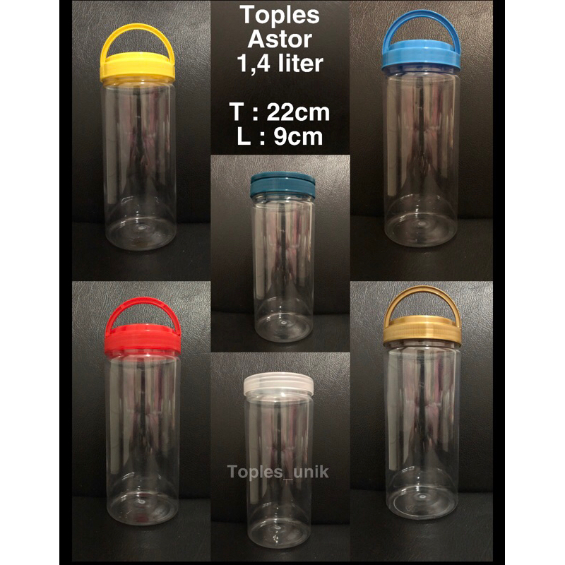 [12pcs] toples astor 1400ml | Toples astor | Toples kue | Toples plastik serbaguna