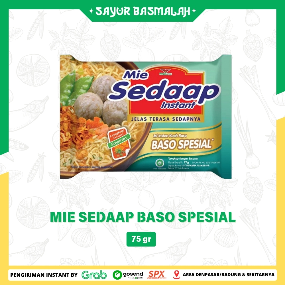 

Mie Sedaap Baso Spesial 75gr - Sayur Basmalah