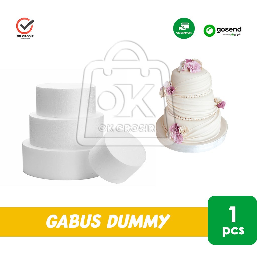 Gabus Dummy Cake Styrofoam Wedding Cake Kue Tart Tingkat Tier (KHUSUS INSTANT)