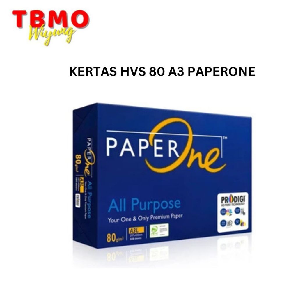 

TBMO KERTAS HVS 80 A3 PAPERONE