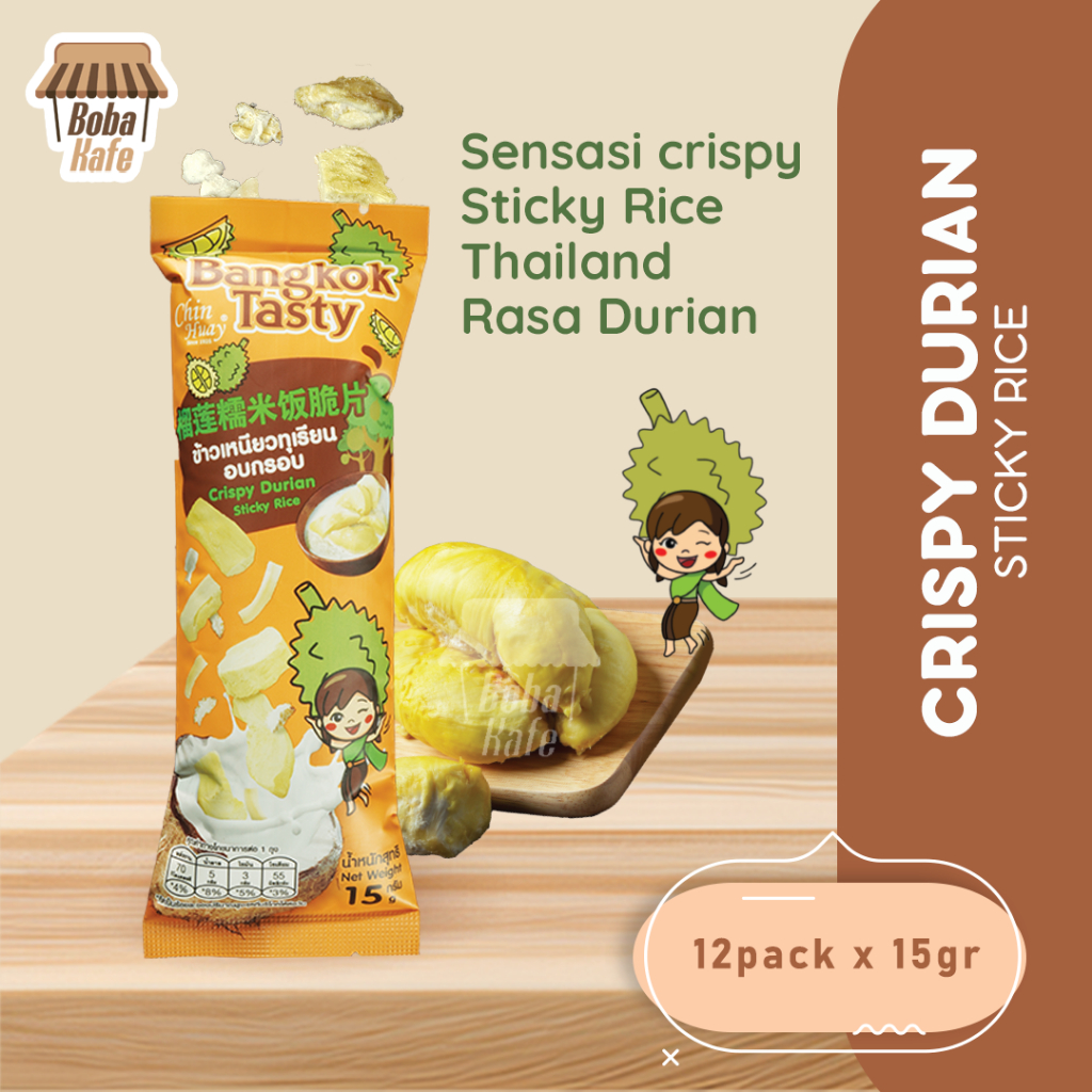

CRISPY DURIAN STICKY RICE 15GR X 12PCS
