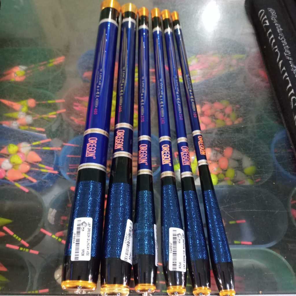 Tegek Oregon SIlincah Tegek Pancing Ros Pendek Bahan Carbon