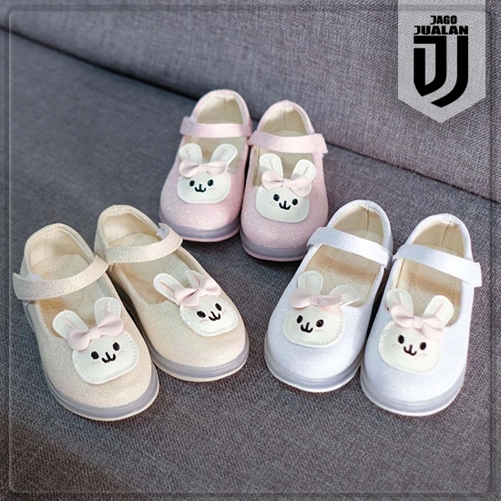 Sepatu Balet KELINCI Lampu LED Anak Usia 1 2 3 4 5 6 Tahun / Sepatu MENYALA Slip On Anak Perempuan F