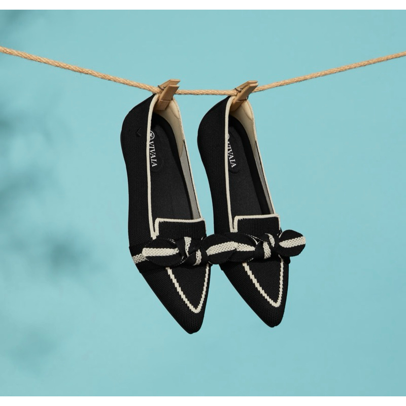 Vivaia Pointed-Toe Bow Loafers (Michelle 2.0)//Vivaia Michelle//Vivaia Original//Vivaia diskon 30%