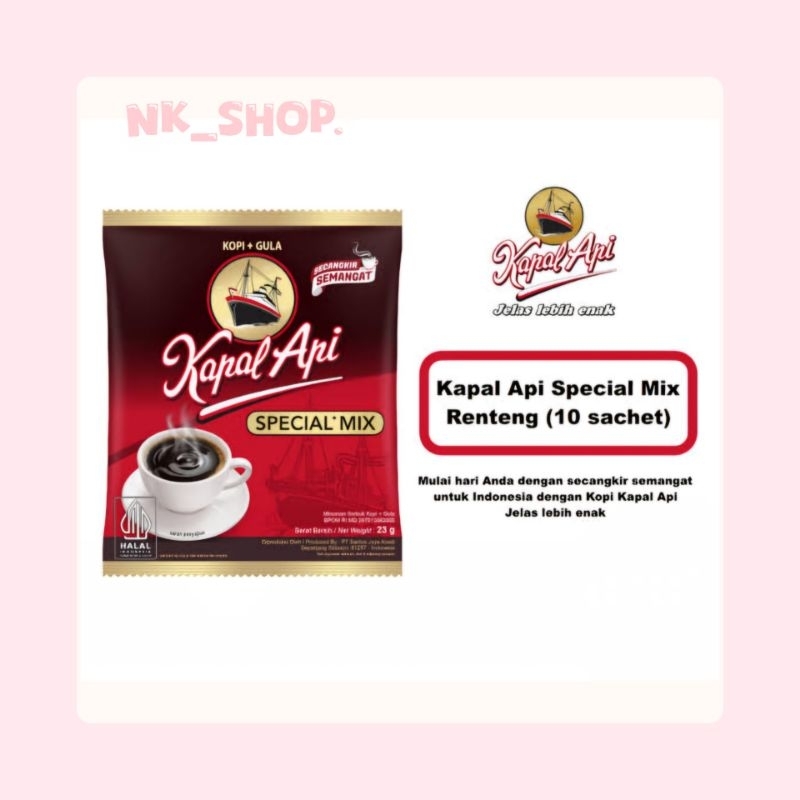 

Kapal Api Special Mix 23gr - 1 renceng isi 10 sachet