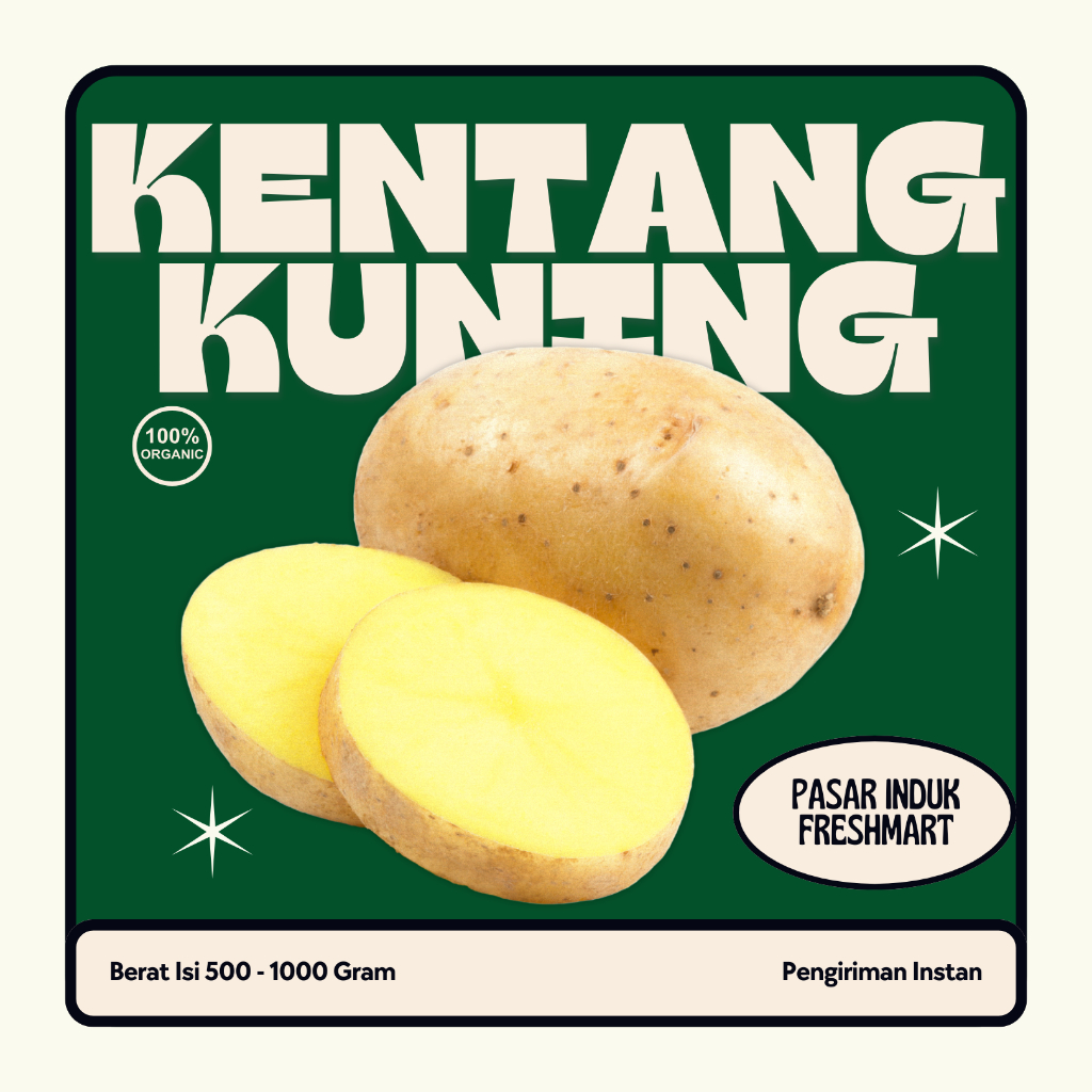 

KENTANG KUNING I TERJAMIN DARI PASAR INDUK FRESHMART