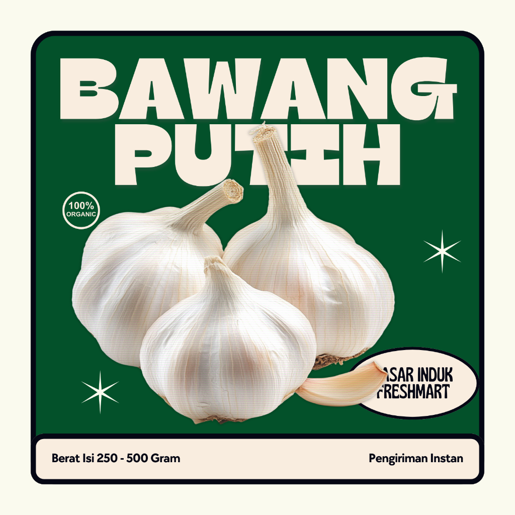 

BAWANG PUTIH I TERJAMIN DARI PASAR INDUK FRESHMART