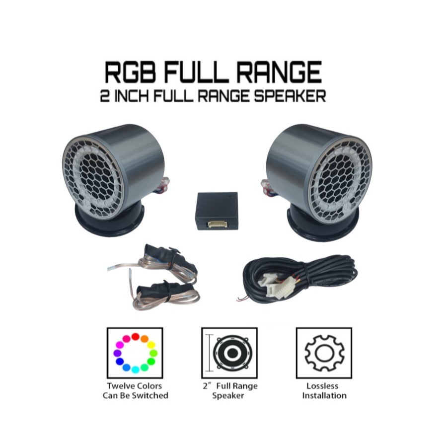 Tweeter Mobil Speaker 2 inch Full Range 120 Watt LED RGB